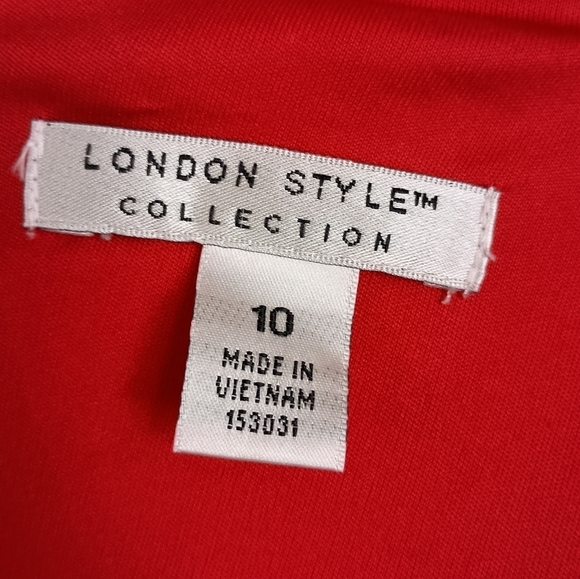 NWT London Times Woman Blouson Dress in Red ♥️🍒 - Picture 6 of 7